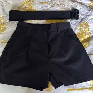 Babaton Black High Waist Shorts